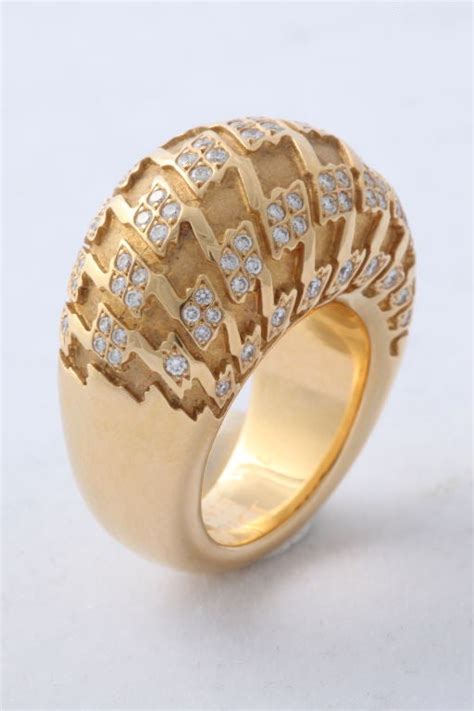 Christian Dior Ring 18kt Gold With Diamonds At 1stdibs