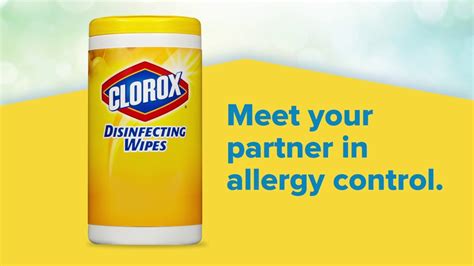 Clorox Disinfecting Wipes Allergy Solution Youtube
