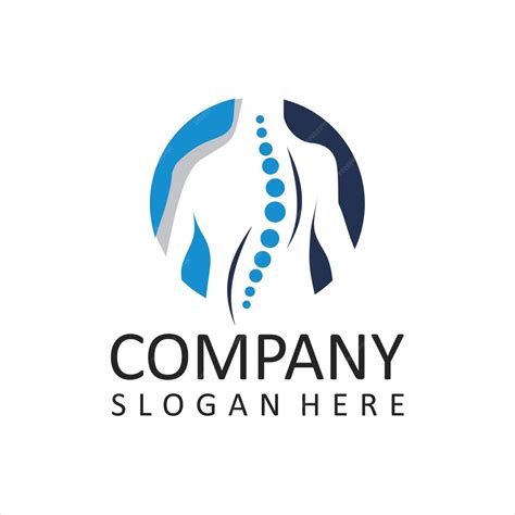 Premium Vector Spine Logo Design Medical Chiropractic Logo In White
