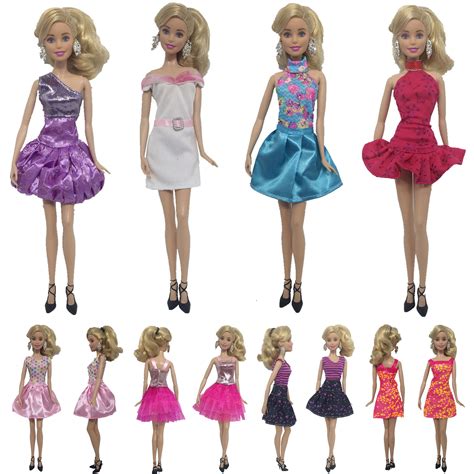 5x Exquisite Fashion Summer Clothes For Barbie Doll Lovely Girls Xmas T 5setscolor Random