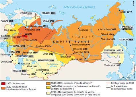 Carte De Russie Voyages Cartes