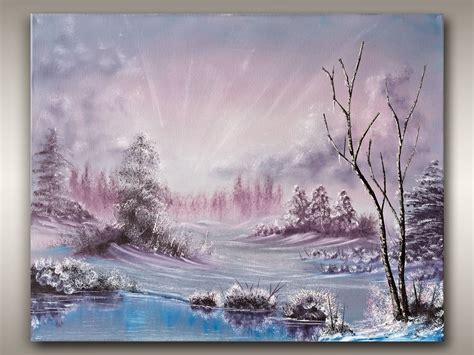 For Sale 16x20 Morning Sunrise In The Snowy Bc Mountain Valley