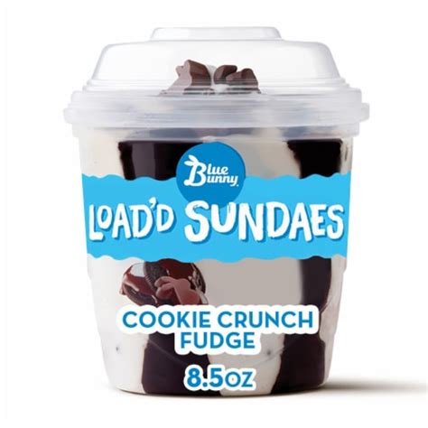 Blue Bunny® Loadd Sundaes Cookie Crunch N Fudge Ice Cream Cup 85 Fl Oz Smiths Food And Drug