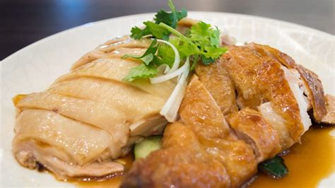 Sinn Ji Hainanese Chicken Rice Succulent Poached Roasted Chicken
