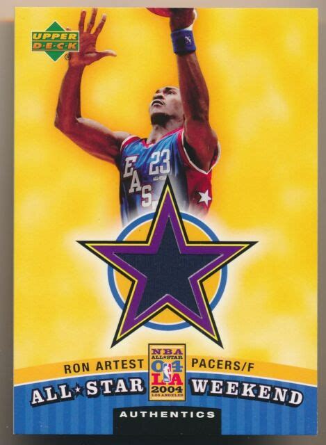 Ron Artestmetta World Peace 2004 05 Ud All Star Jersey Pacers Big