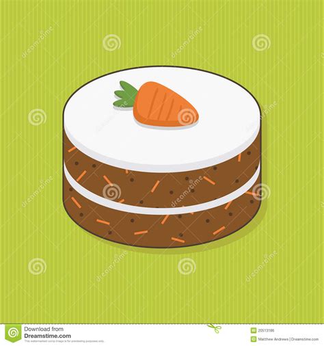 Carrot Cake Stock Vector Illustration Of Confectionery
