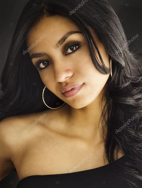 Sexy Seductive Exotic Slim Beautiful Young Woman Stock Photo By ©avfc