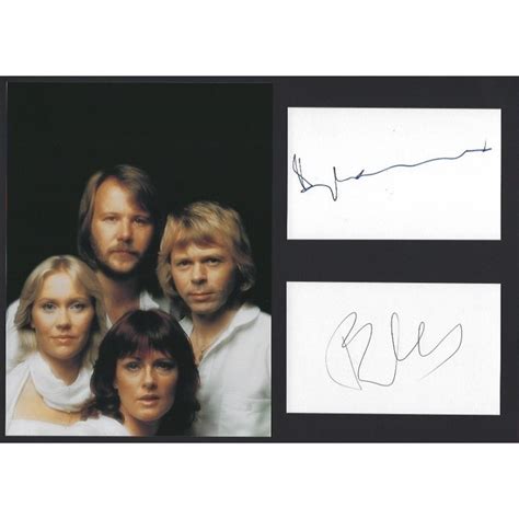 Benny Andersson And Björn Ulvaeus Abba Autograph