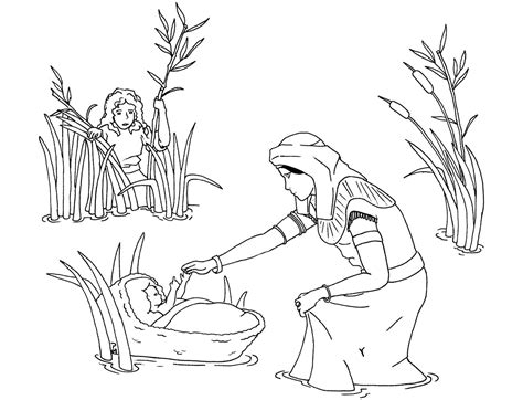 Free And Printable Baby Moses Coloring Pages 101 Coloring