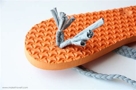 How To Fix Broken Flip Flops By Adding New Straps Made Of Braided Old