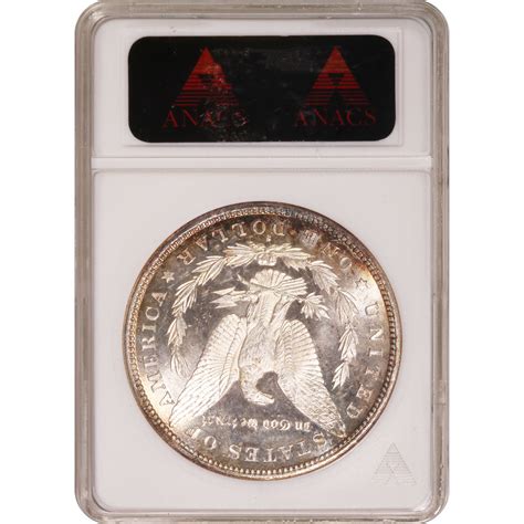 Certified Morgan Silver Dollar 1880 S Ms63 Dmpl Anacs Golden Eagle Coins