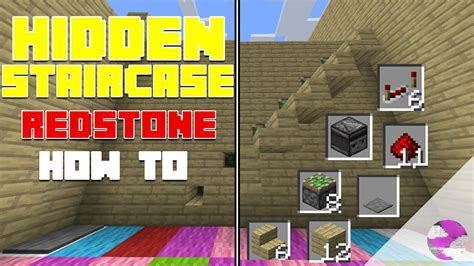 How to Make Secret Stairs Minecraft Redstone How To - YouTube