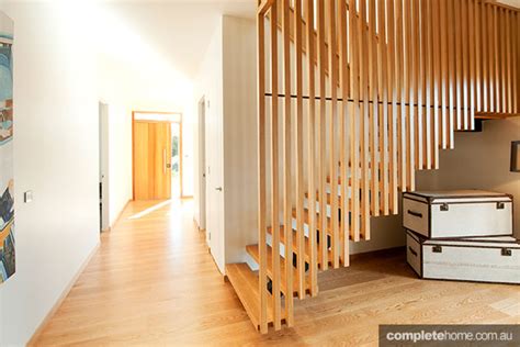 Today we're going to walk you through how we did our wood slat wall in our living room space. Four bold stair styles for your home - Completehome