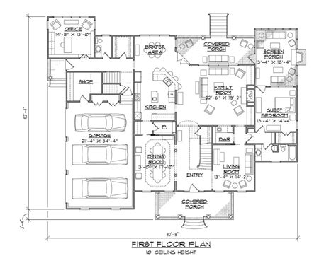Colonial Style House Plan 4 Beds 45 Baths 4429 Sqft Plan 1054 78