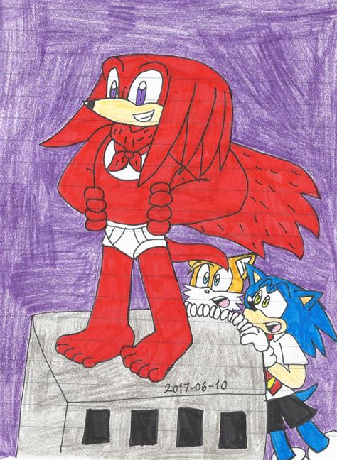 knuckles as captain underpants by katarinathecat on deviantart