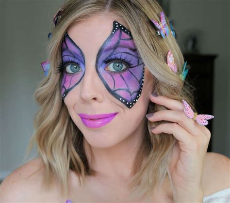 Light Blue Butterfly Makeup Purple And Blue Butterfly Wings