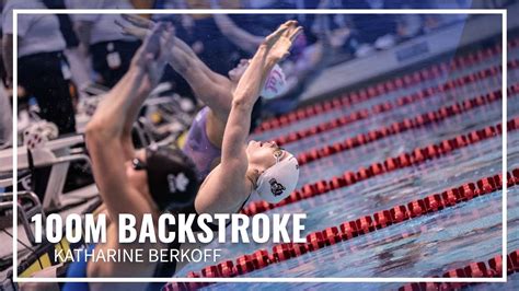 Katharine Berkoff Wins By 05 In 100m Backstroke Tyr Pro Swim Series Knoxville Youtube