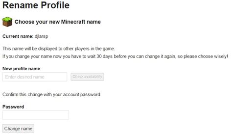 How To Change Your Minecraft User Name Minecraft Blog