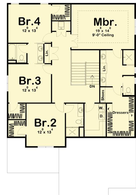 Plan 62559dj Traditional House Plan With Flex Room Traditional House