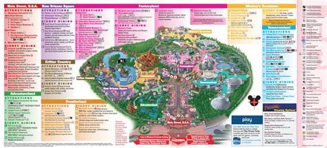 Disneyland Park Map Printable