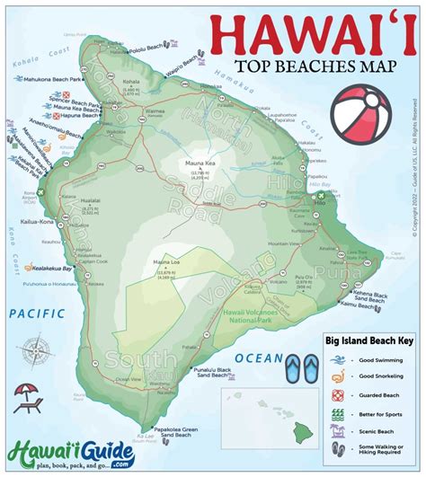 Big Island Hawaii Beaches Map Hot Sex Picture