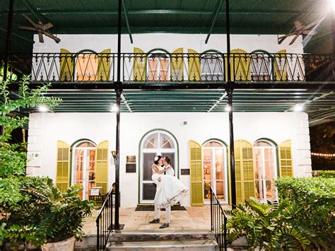 From England To Key West Destination Wedding At The Hemingway House And Museum Florida Keys