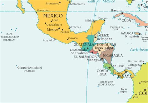 Guatemala Map Central America