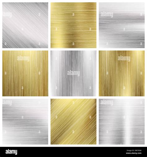 Silver Brass Textures Stock Vector Images Alamy