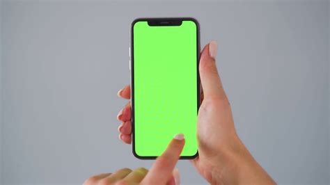 Female Hands Using Smartphone With Green Stock Footage Sbv 338406775