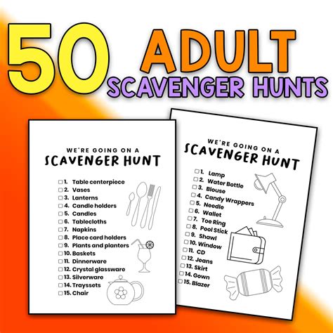 best value adult scavenger hunt printable game adult hot sex picture