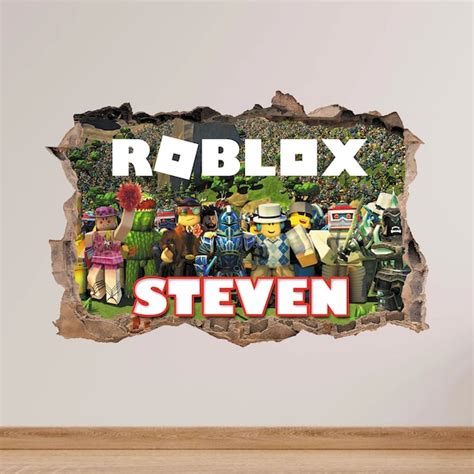Roblox Wall Decal Etsy Uk