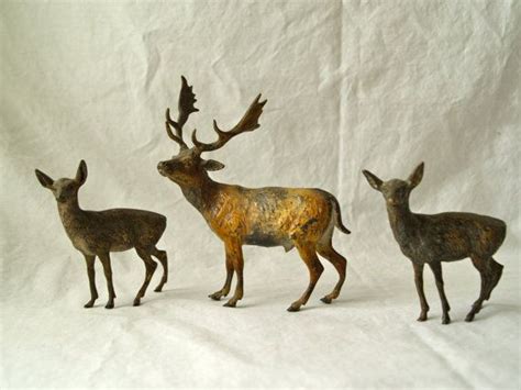 Not sure of the brand, all the tag says is woodland on it. Deer Woodland Figurines Bronze Deer Statue Set Rustic Home ...