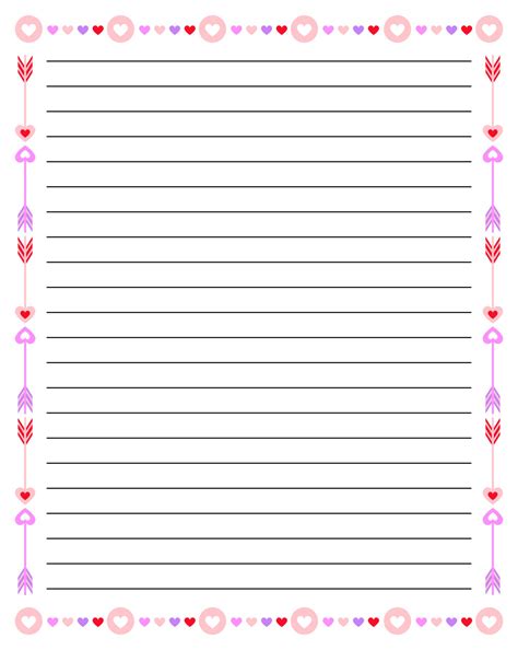 Free Printable Lined Paper With Decorative Borders Pdf Lined Writing