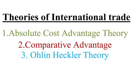 New trade theory implies that firms can solve this problem by exporting, thereby gaining access to the much larger global marketplace. Introduction to theories of International Trade ...