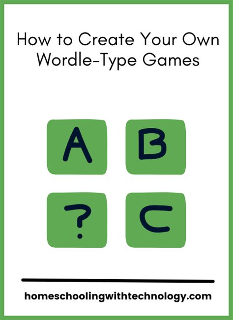 How To Create Your Own Wordle Type Games