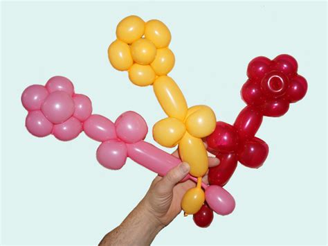 Balloon Animals Twisting Instructions Balloon Flower How To Make One