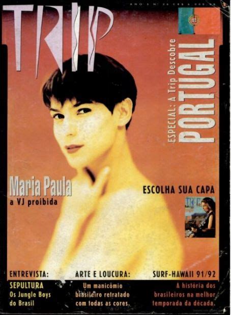 maria paula trip magazine april 1992 cover photo brazil