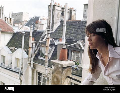 French Singer Françoise Hardy Posing In Her Paris Apartment Located Île Saint Louis C1970