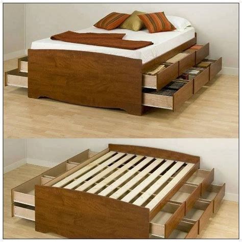 20 Easy And Cheap Diy Bed Frame Designs With Storage Идеи домашнего