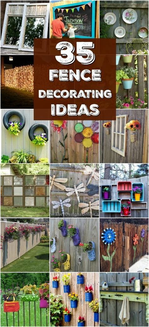 30 Eye Popping Fence Decorating Ideas That Will Dress Up Your Lawn