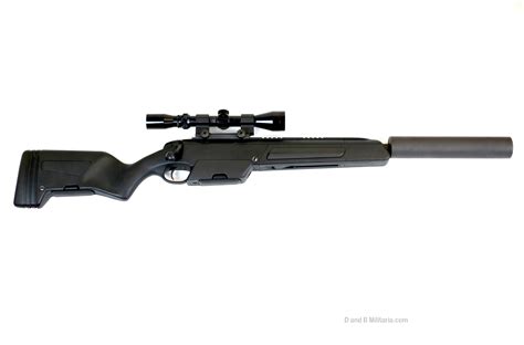 Deactivated Suppressed Steyr Tactical Scout 762 Nato Sniper Rifle