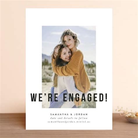 10 Gorgeous Engagement Announcement Card Ideas To Spread The Happy News