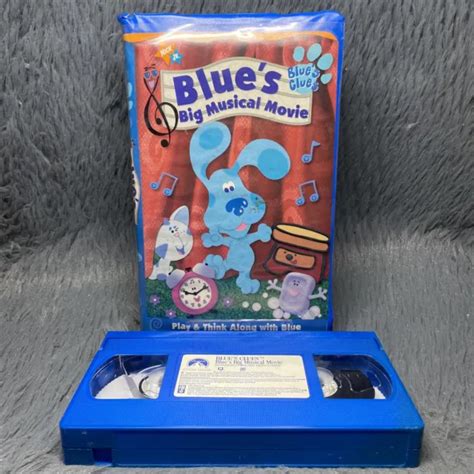 Blues Clues Blues Big Musical Movie Vhs 2000 Nickelodeon Paramount