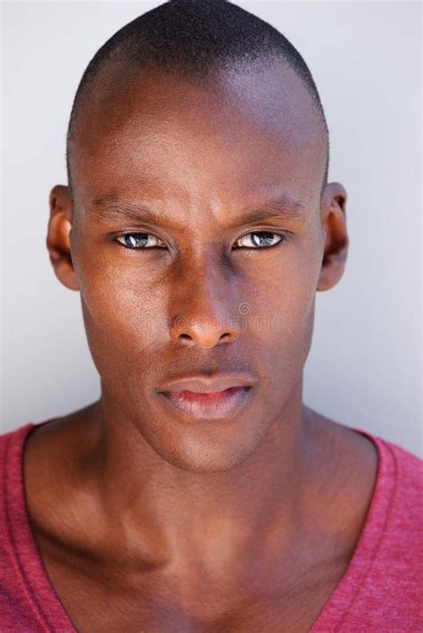 Head Portrait Of Handsome Black Man Stock Image Image Of Handsome