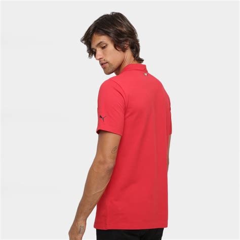 Camisas tipo polo, camisas polo, polo shirts personalizadas. Camisa Polo Puma Scuderia Ferrari Masculina - Vermelho | Netshoes