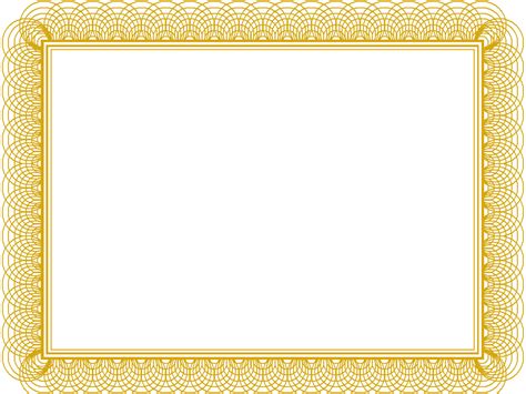 Borders And Frames Design For Certificates