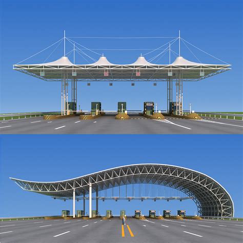 Highway Toll Station Highway Toll Station Steel Architecture
