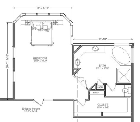 Homeadvisor's master bedroom addition & remodel cost guides gives average costs to build or add a find master suite remodel and renovation costs by size (per square foot) and project (closet addition plan your project. master suite plans | Master Bedroom Addition Suite with ...