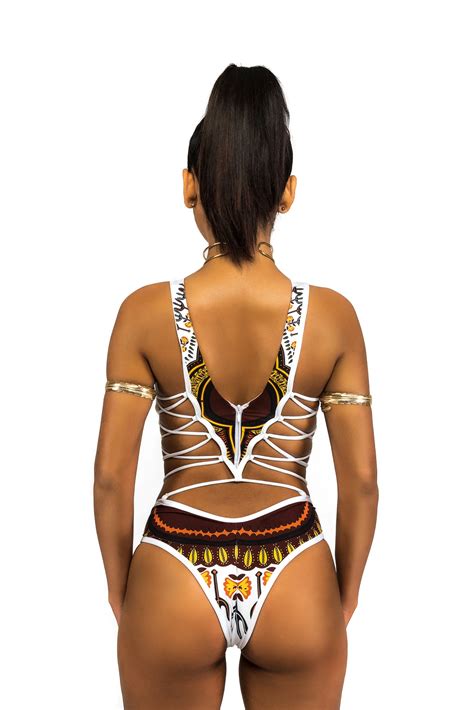 New Design African Style Swimwear Exotic African Print Swimwear Bikinis Woman Swimwear Bandage