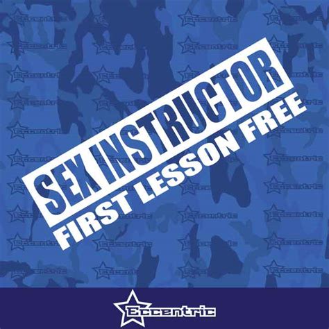 Sex Instructor First Lesson Free Sticker Funny Car Decal Truck Jdm